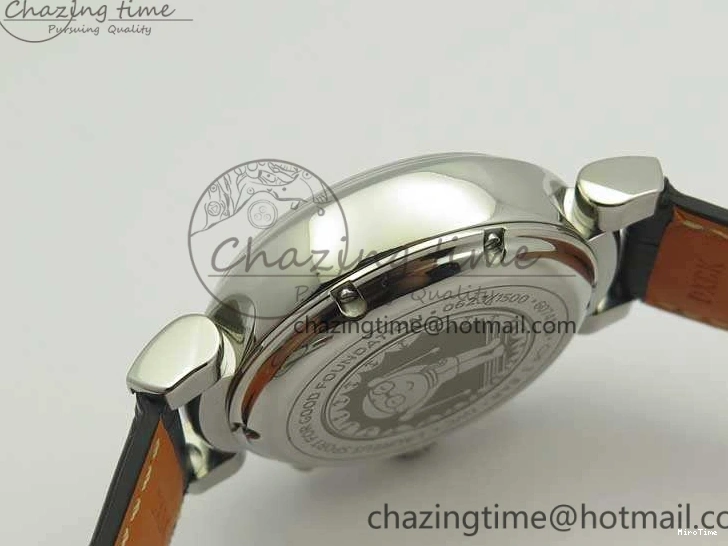 MIROTIME 0501 Breathable Da Vinci IW393402 SS ZF 1:1 Best Edition Blue Dial On Black Leather Strap A 7211